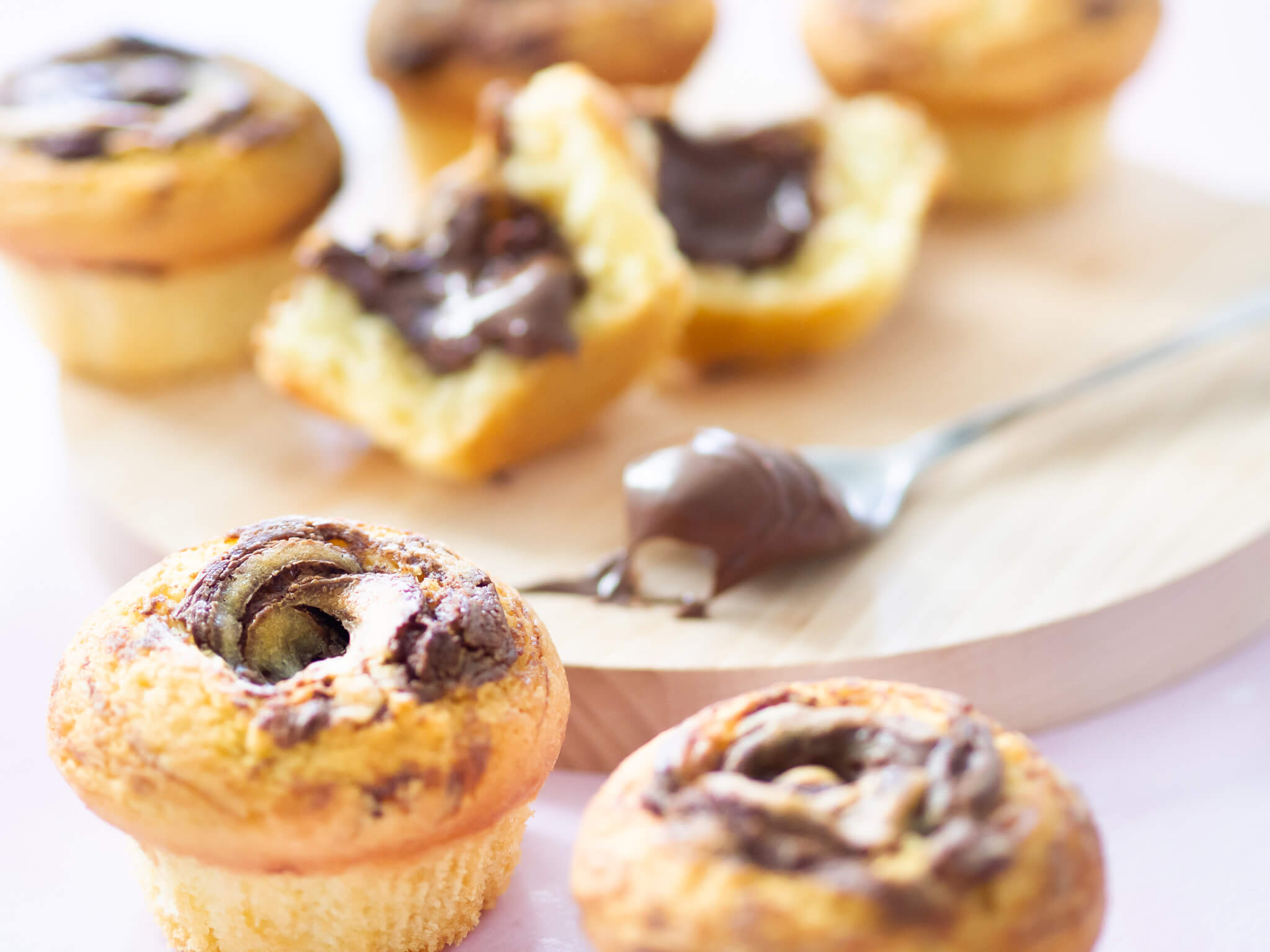 Rezept: Nutella Swirl Muffins mit weichem Kern Einfach himmlisch