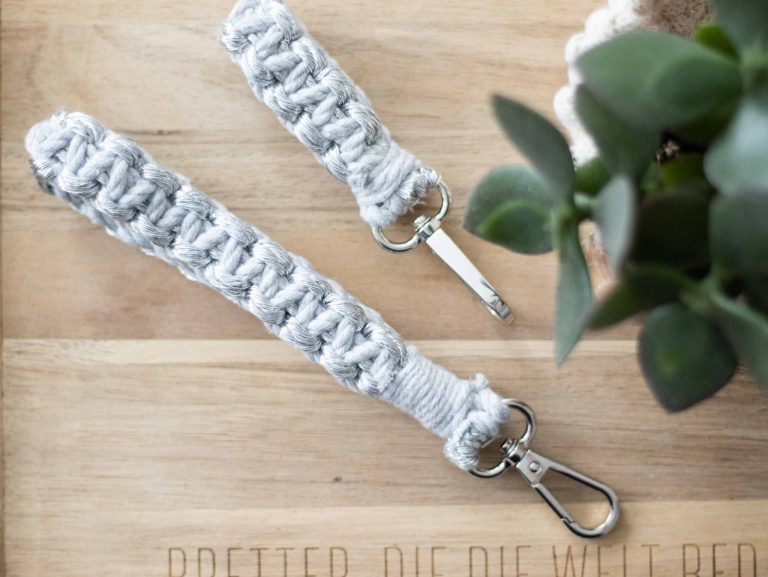 Makramee Schlüsselband selber machen!