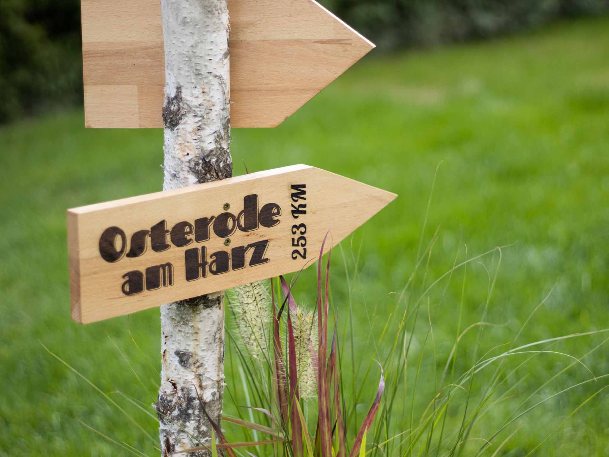 Fabelhafte Wegweiser Holz Fur Garten Bilder